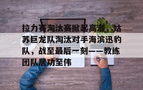 ayx网页版入口 -关于拉力赛淘汰赛掀起高潮，姑苏巨龙队淘汰对手海滨迅豹队，战至最后一刻——教练团队居功至伟的信息